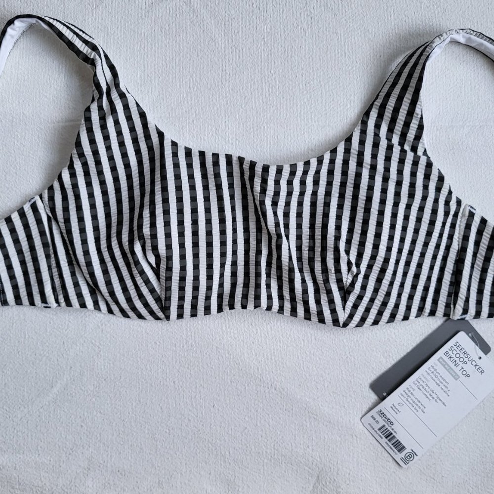 NWT Athleta Underwire Scoop Bikini Top, 32D/DD (34C, 32E) - Picture 3 of 7